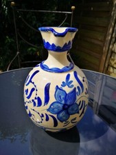 cruche ancienne, décorée, grès émaillé, probablement ancienne cruche à huile