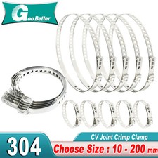 304Steel Universal Adjustable AXLE CV Joint Boot Crimp Clamp Kit, CV Boot Clamp 