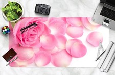 3D Rose Pétale 18 Antidérapant Bureau Bureau Bureau Souris Tapis Grand Clavier Pad