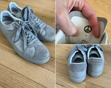 Paul Smith 4441 Chaussures Baskets Tennis Gris Cuir UK 7 Homme 40 EX