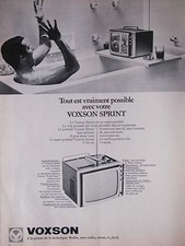 1969 ADVERTISEMENT POSSIBLE WITH VOXSON SPRINT PORTABLE TV