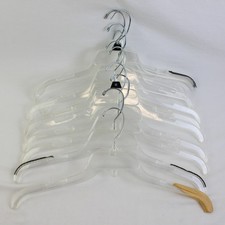Lot De 10 Cintres En Plastique Transparent À Encoches
