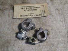 unused set GDR battery clamps pole clamps Trabant Wartburg B1000 barkas 