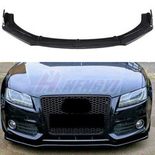 Pour Audi S5 A5 Sline Spoiler Lèvre Lame Carbone Style Jupe Pare-Choc Avant ABS