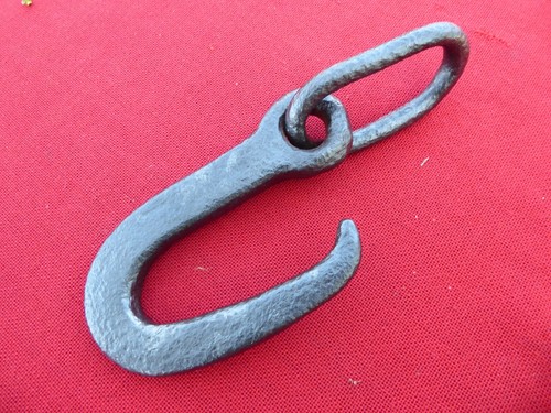 Ancien crochet fer forgé - en,
