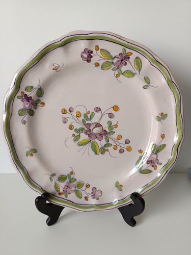 Assiette ancienne faïence - assiette,