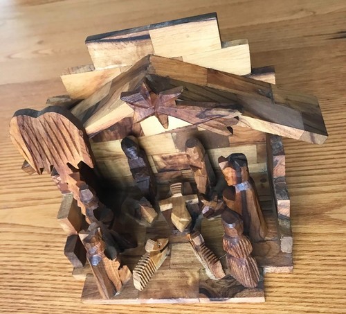 Petite crèche bois