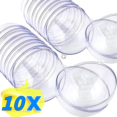 Boules noël transparentes - boules, de