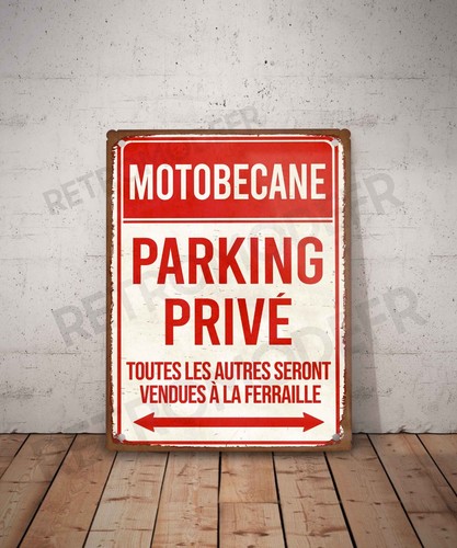 Plaque métal vintage