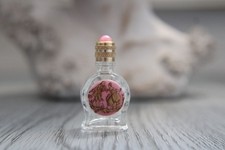4.6 cm, empty miniature, glass bottle decor gallant scene by Fragonard