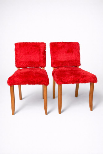 Paire chaises vintage en - paire,