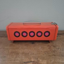 Retro BRABANTIA Cake Box Large Cookie Bin Vintage Orange