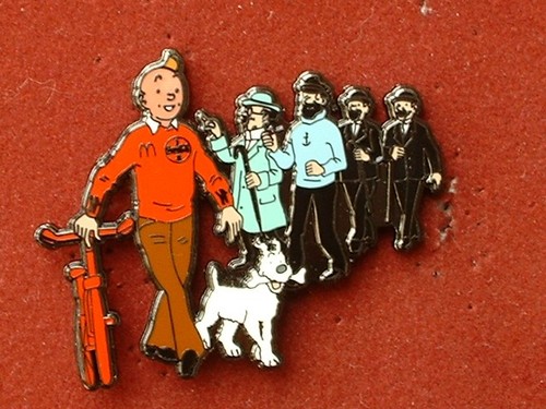 Pin tintin ses amis - pin's,