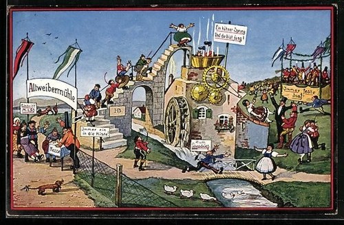 Carte postale artiste hans - carte,