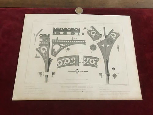 Gravure ancienne architecte - gravure,