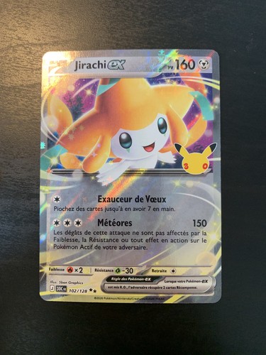 Carte pokémon jirachi - pokémon, ex