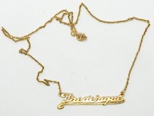 joli collier vintage prénom