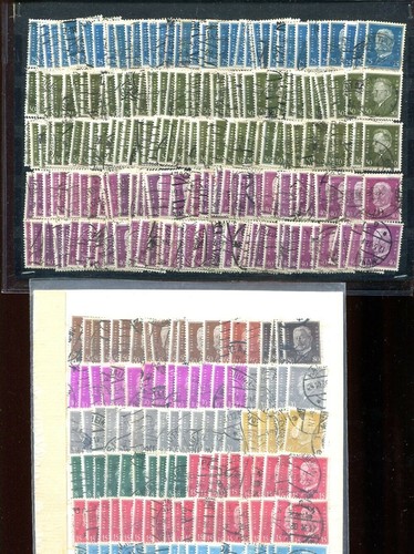 Stock timbres postaux du - de,