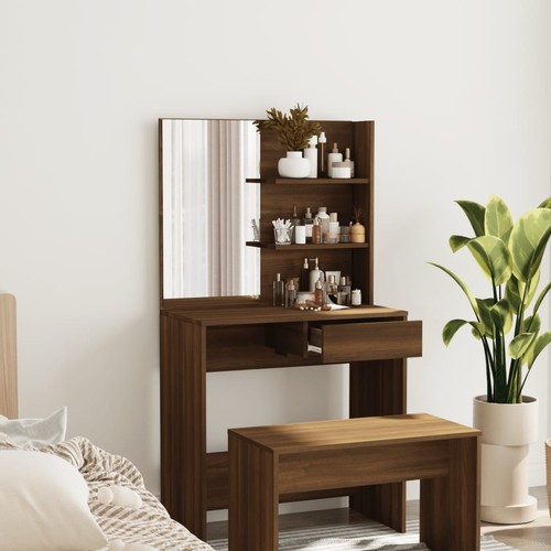 Coiffeuse avec miroir sonoma - coiffeuse,