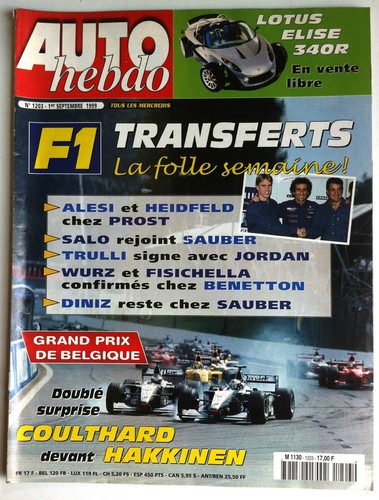 Auto hebdo 1203 09 - hebdo, 1/09/1999