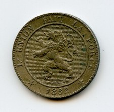 2 monnaies belges avec double