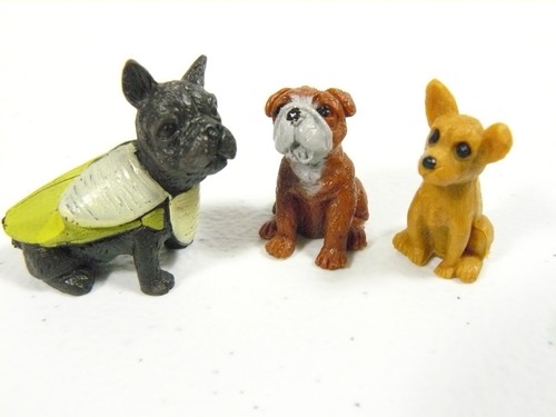 Miniature dog figurine lot - miniature,