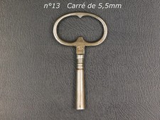 Antique Clock Key Pendulum Key, Ox Eye, No. 13 Square 5.5mm