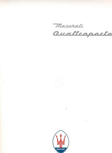 Catalogue brochure maserati - catalogue,