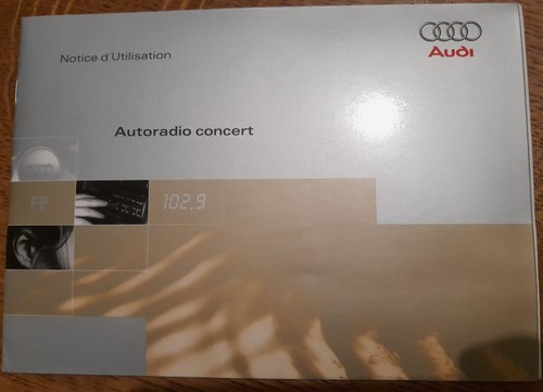 Notice utilisation autoradio - notice,