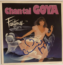 Chantal Goya Autograph Signed on Disc 45 Rpm (Ghosts, Soufflavid and)
