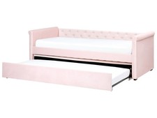 Lit Simple Moderne en Velours