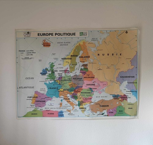Carte monde vintage - carte,