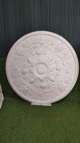 Rosace plafond plâtre - en,