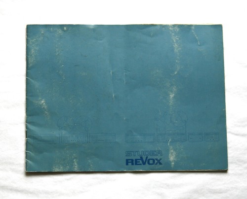 Catalogue publicité revox - publicité, ad