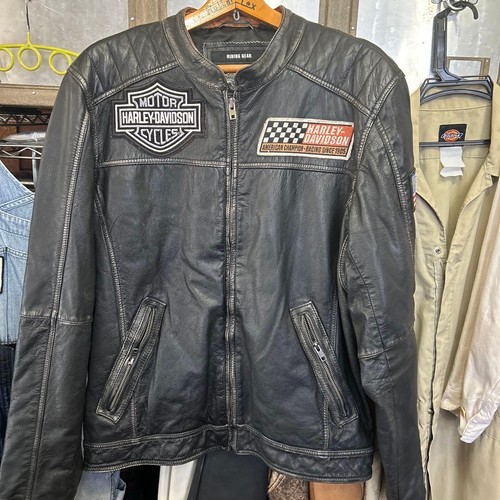 Veste cuir harley davidson - cuir, harley-davidson