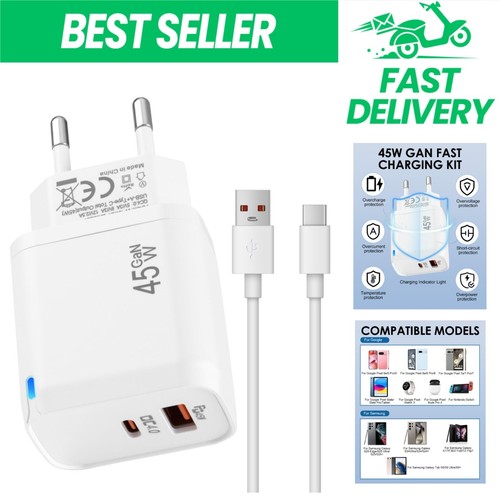 Chargeur usb 45w dual port - 45w,