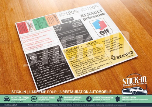 Autocollants stickers engine - autocollants,