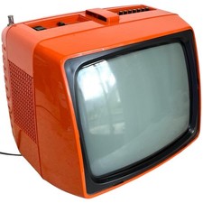 Télévision vintage  orange