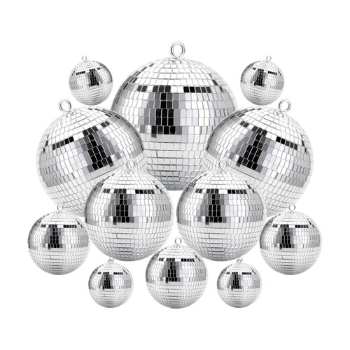 Boules disco argentées - boules, à
