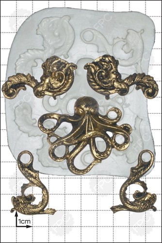 Moule silicone octopus - moule, &