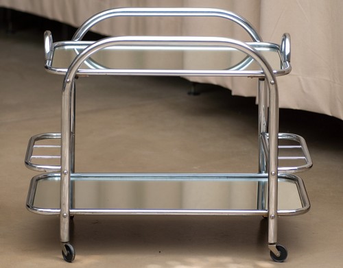 Desserte art déco chrome - desserte, et