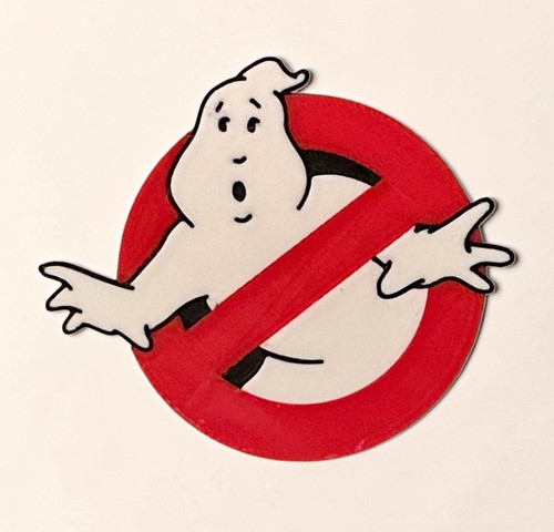Plaque logo ghostbusters 3d - plaque,