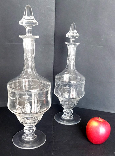 Paire carafe vin - a, et