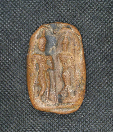 Plaque votive terre cuite - plaque,