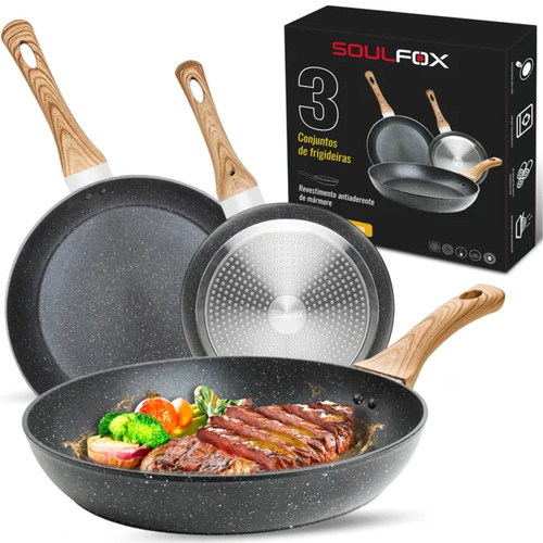 Lot poêles 24 28cm - 3,