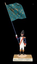 Porte-drapeau ESCORTE IMPÉRIALE - GOLF JUAN  -  Guy RENAUD / toy soldier