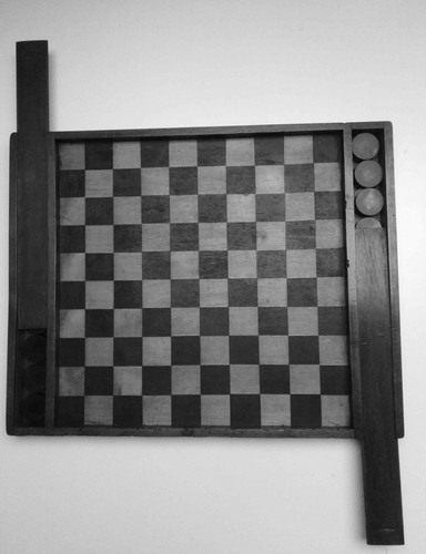 Jeu dames ancien 19e - ,