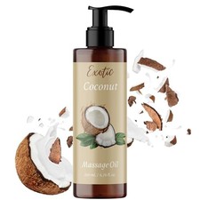 Huile de massage relaxante à la noix de COCO - 200ml - pour des massages corp...