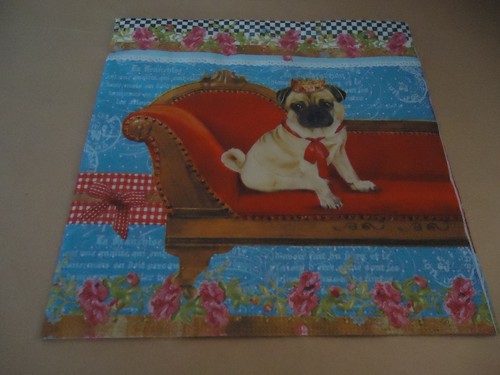 Serviettes papier motif - en,