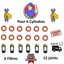 KIT JOINTS + FILTRES POUR MOTEUR 6 CYLINDRES AVEC  INJECTEURS  BOSCH EV1/ EV6